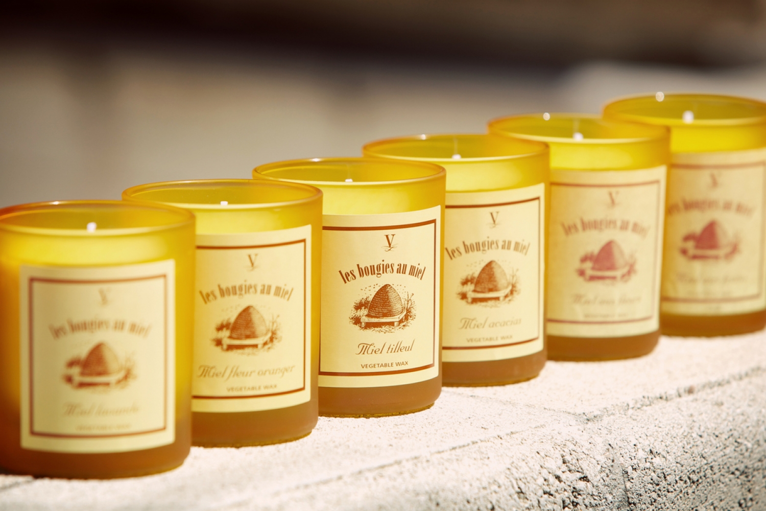 Des bougies 100% naturelles.